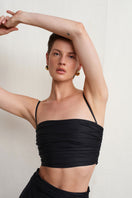 Black WISSY top by Acaria Studio, featuring a stylish, fitted design perfect for casual or dressy outfits.