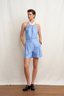 Blue Acaria Studio Soul Top, stylish casual tops with a relaxed fit, shown in the product image.