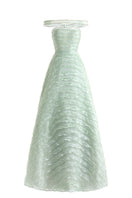 Light mint off-shoulder organza maxi dress by Happy Clothing, flowing gown with delicate fabric and elegant off-shoulder design.
