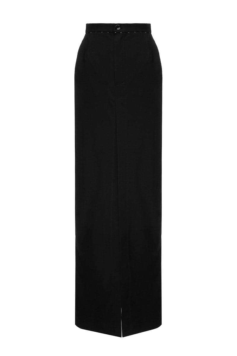 BLACK LONG SKIRT - CULT MIA