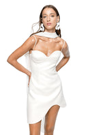 White MEA dress mini dress by MATTERS featuring a stylish, fitted design perfect for casual or evening wear.