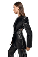 Matters Rogue blazer in black, tailored men's blazer with sleek design and classic fit, shown on a model.