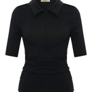 BERRY TOP IN BLACK