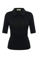 BERRY TOP IN BLACK
