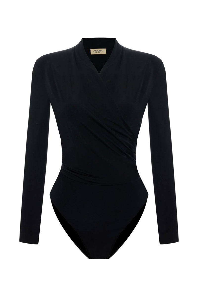 ALEXA BODYSUIT IN BLACK