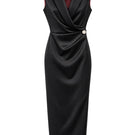 Black Rotten Dress midi dress by Acaria Studio featuring a fitted silhouette and stylish design.