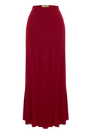 JUPE EN SATIN JILL ROUGE