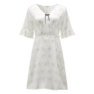 KIKI Pearl Cat 22 Momme Silk Nightdress by Not Just Pajama, featuring a smooth silk fabric and elegant design.