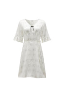 KIKI Pearl Cat 22 Momme Silk Nightdress by Not Just Pajama, featuring a smooth silk fabric and elegant design.