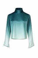 Aquarel Studio blue gradient Muse top, lightweight sleeveless blouse with a flowy fit and stylish design.