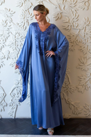 Bocan Couture Adelaide long buttoned maxi dress, flowing fabric with front buttons and elegant design, full-length view.