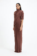 Deme By Gabriella BETH Maxi Dress featuring flowy fabric, sleeveless design, and elegant silhouette for summer wear.