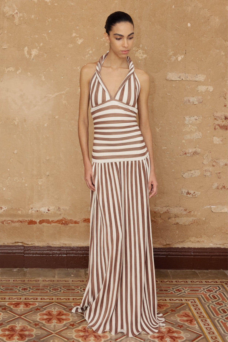 ECO HALTERNECK MAXI DRESS - CULT MIA