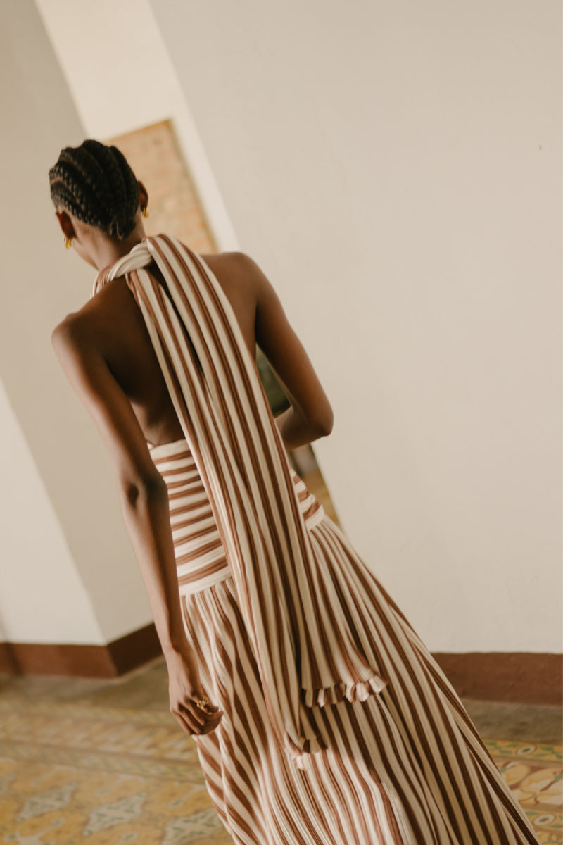 ECO HALTERNECK MAXI DRESS - CULT MIA