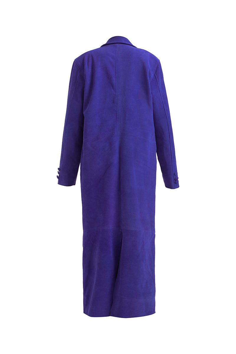 Deme By Gabriella HOSHI Jacket in stylish coat design, displayed on a hanger with a sleek, modern look.