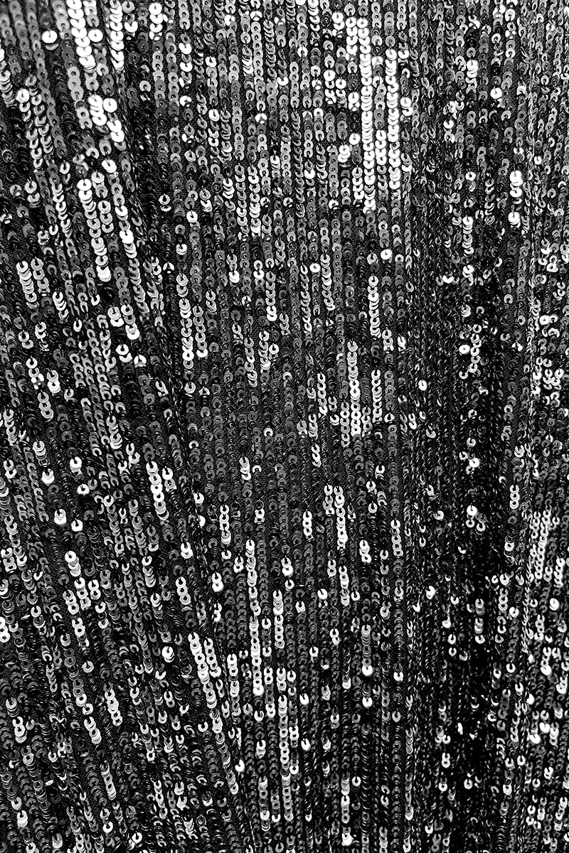 METALLIC SEQUIN KAFTAN IN SILVER - CULT MIA