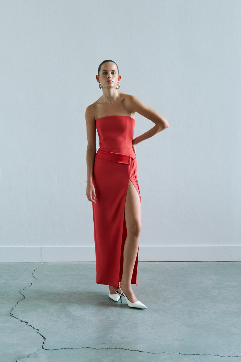 LIA DRESS IN RED - CULT MIA
