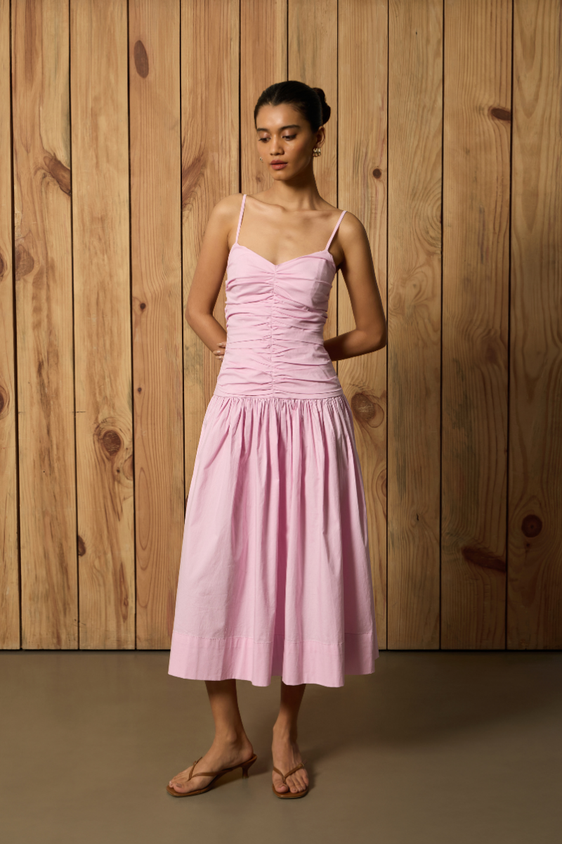 ROBERTA DRESS IN ROSE SHADOW - CULT MIA