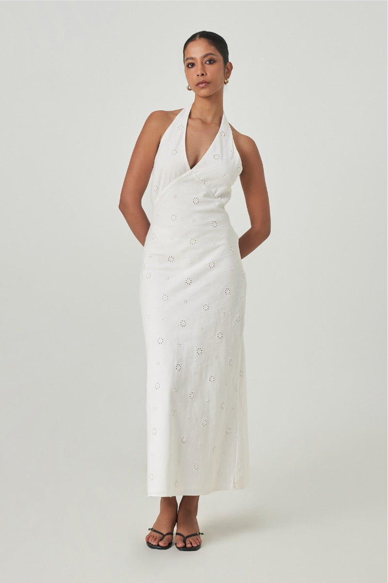 TURIN DRESS IN OFF WHITE - CULT MIA