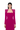 PINK LONG SLEEVE TRAPEZOID NECKLINE BODYCON FULL DRESS - CULT MIA