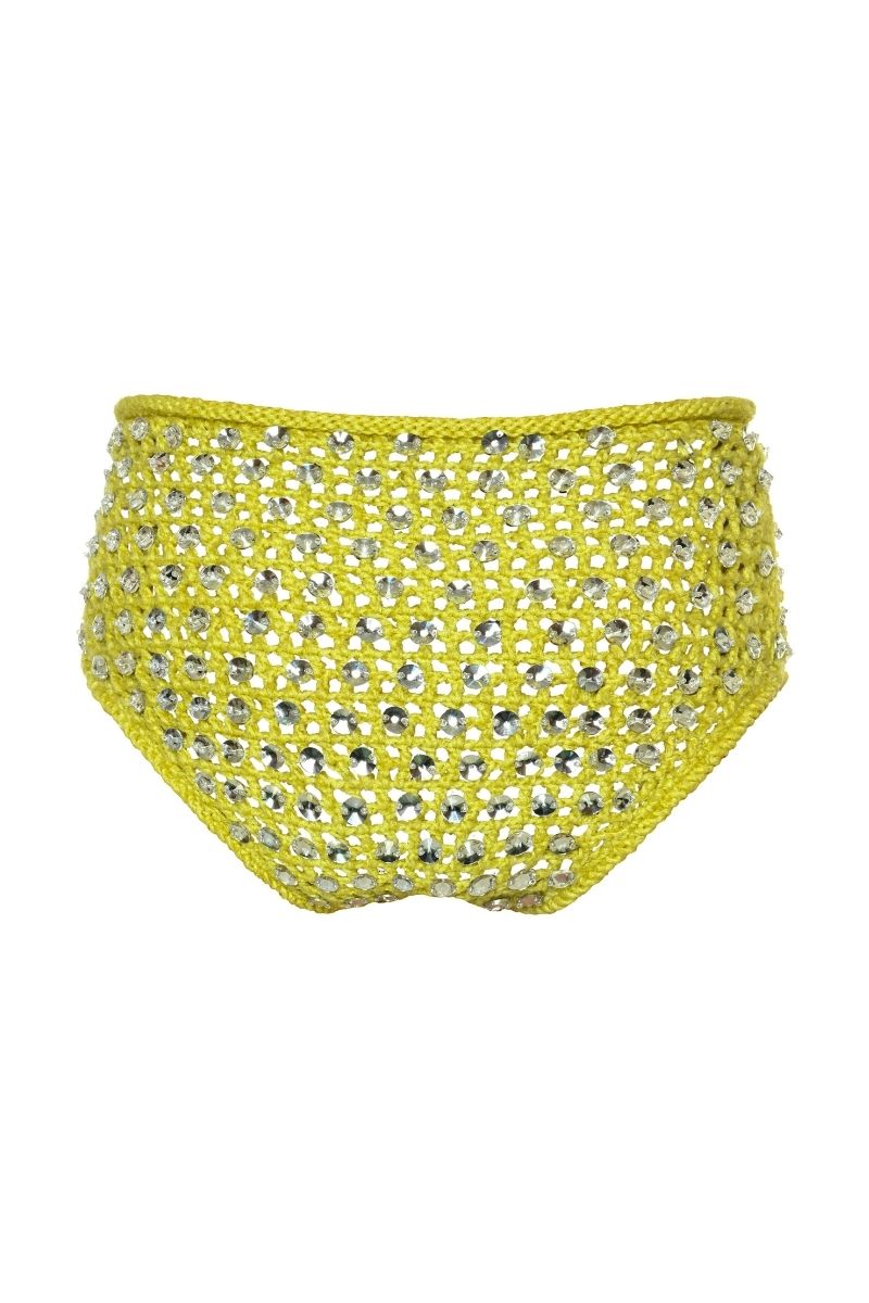 THALIA SHORTS IN YELLOW - CULT MIA