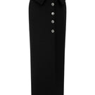Pink blush midi skirt from Arti Apparel, stylish mid-length skirt with a flowy fabric and elegant design.