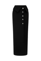 Pink blush midi skirt from Arti Apparel, stylish mid-length skirt with a flowy fabric and elegant design.