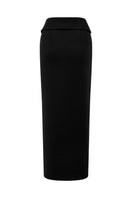 Pink blush midi skirt by Arti Apparel, stylish midi length skirt with a flowing fabric and elegant design.