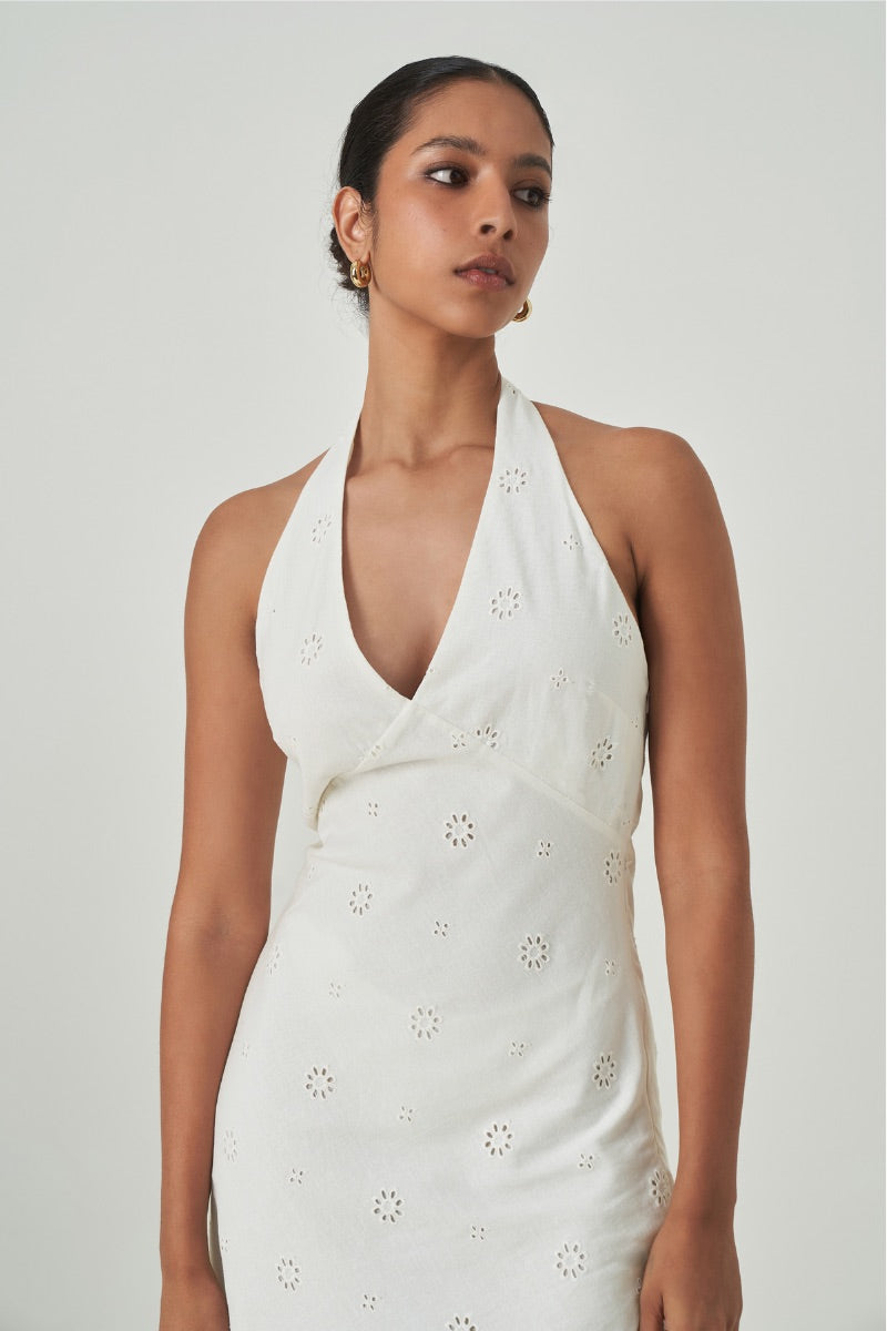 TURIN DRESS IN OFF WHITE - CULT MIA