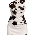 ZUT Matriarca mini dress in cowhide with a fitted silhouette and stylish design, perfect for casual or night-out wear.