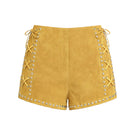 ZUT Saabel shorts in vibrant mango color, casual fit with elastic waistband and side pockets, perfect for summer wear.