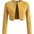 ZUT Darby Mango jacket, stylish outerwear with a tailored fit, shown on a model with a zip front and modern design.