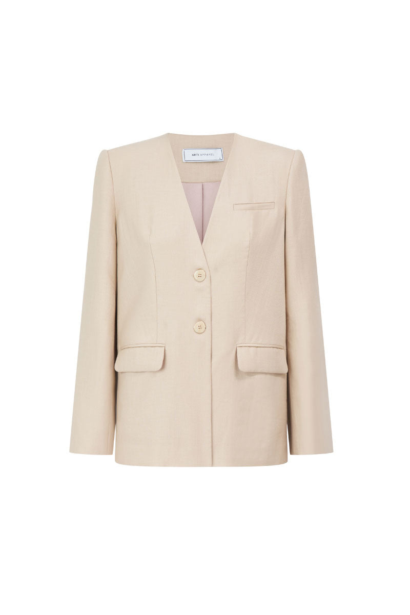 Arti Apparel TELLUS BLAZER jacket in stylish fabric, shown in a front view with lapel collar and tailored fit.