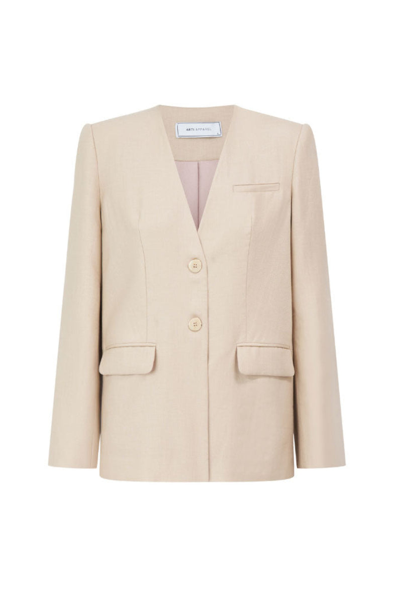 Arti Apparel TELLUS blazer jacket in a stylish, tailored design, shown in a front view with a sleek fit and classic collar.