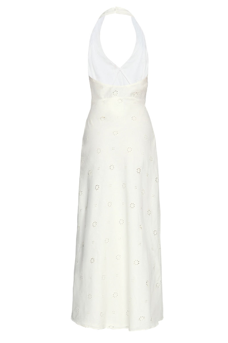 TURIN DRESS IN OFF WHITE - CULT MIA