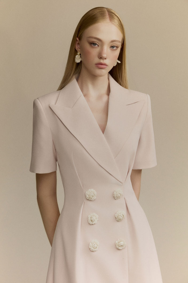 White Plan Dynasty midi dress featuring a flowing fabric and elegant design, perfect for stylish occasions.