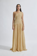 Deme by Gabriella CULT MIA X DEME maxi dress featuring a flowing gown with intricate details and elegant design.