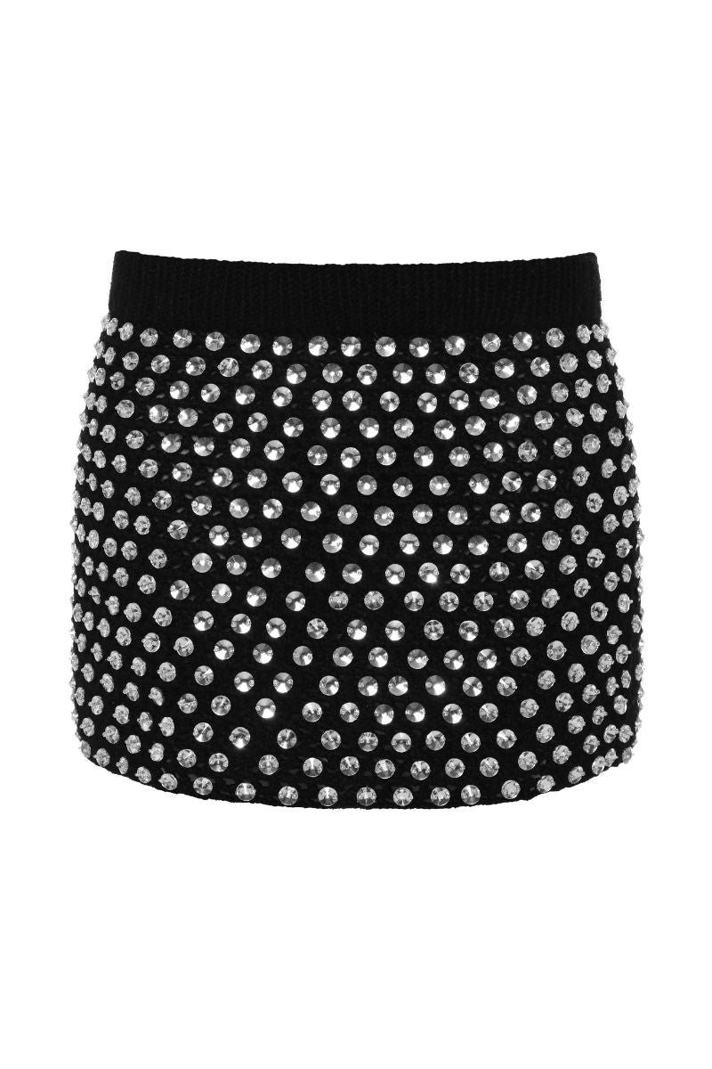 THALIA MINI SKIRT IN BLACK - CULT MIA