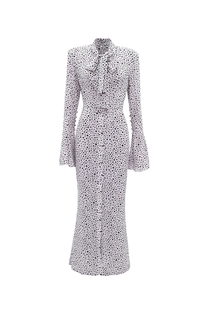 PIXELATED LOVE MIDI DRESS