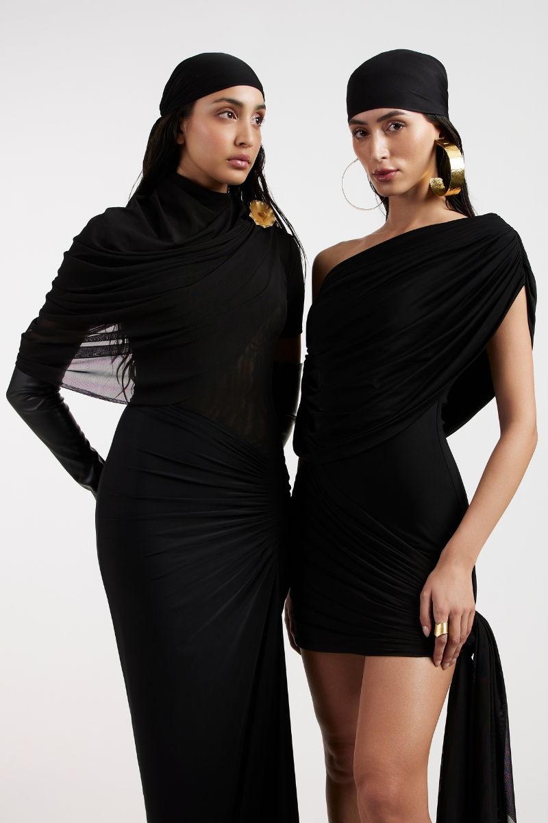 RHEA BLACK MAXI DRESSES - CULT MIA