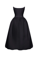 Black Violet Transformer Maxi Dress by Balykina, shown with adjustable style features and elegant silhouette.