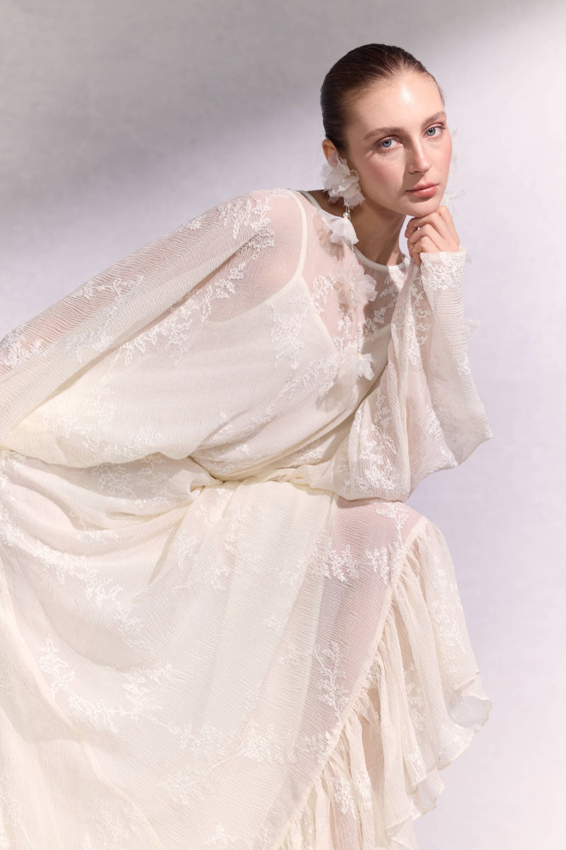 Arti Apparel Solara Maxi Dress in flowy fabric with a stylish design, perfect for casual or dressy occasions.