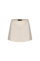 Nana Jacqueline Selena white mini skirt with fitted waist and clean design, perfect for casual or chic outfits.