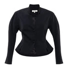 Black SÉLONE ELEN SCULPT blazer, tailored fit with structured design, shown on a model.