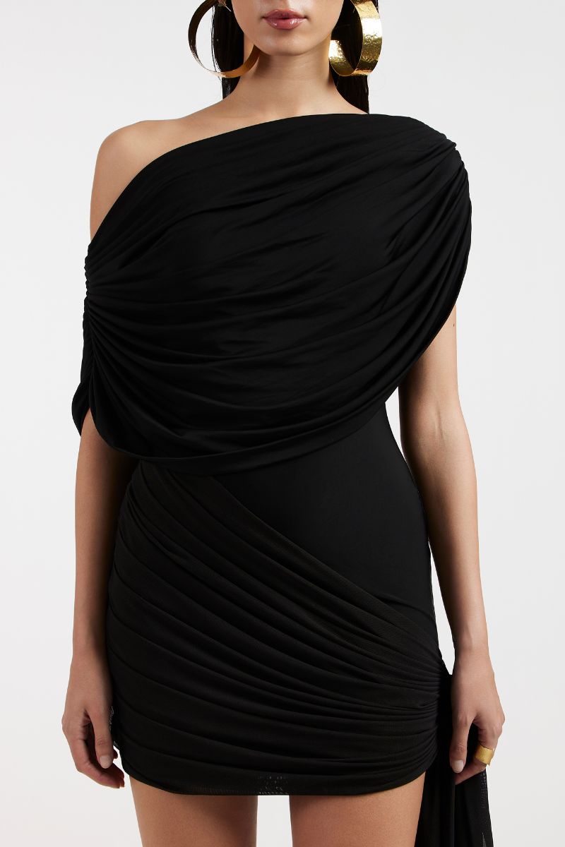 JOCELYN BLACK MINI DRESS - CULT MIA