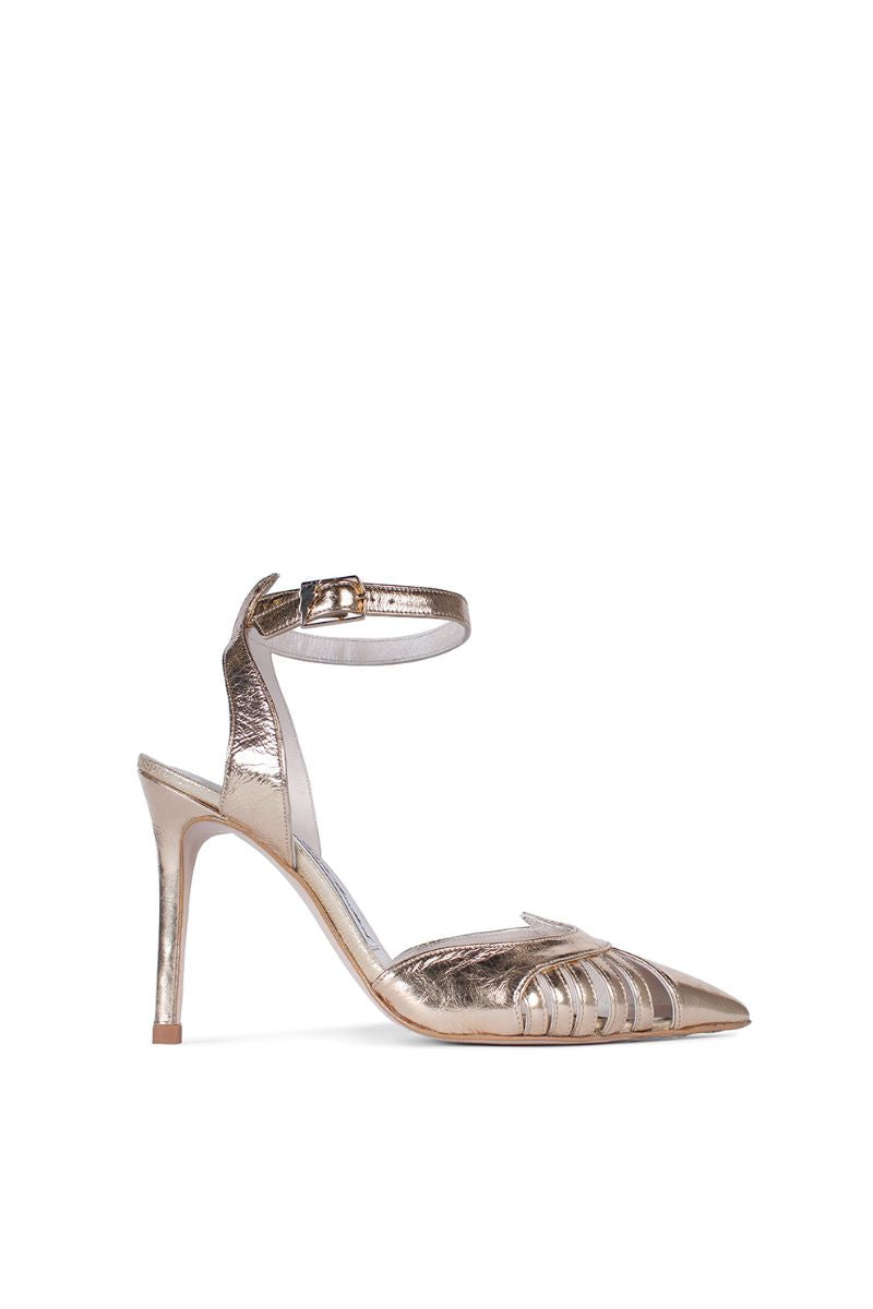 MAYA HEELS IN GOLD - CULT MIA