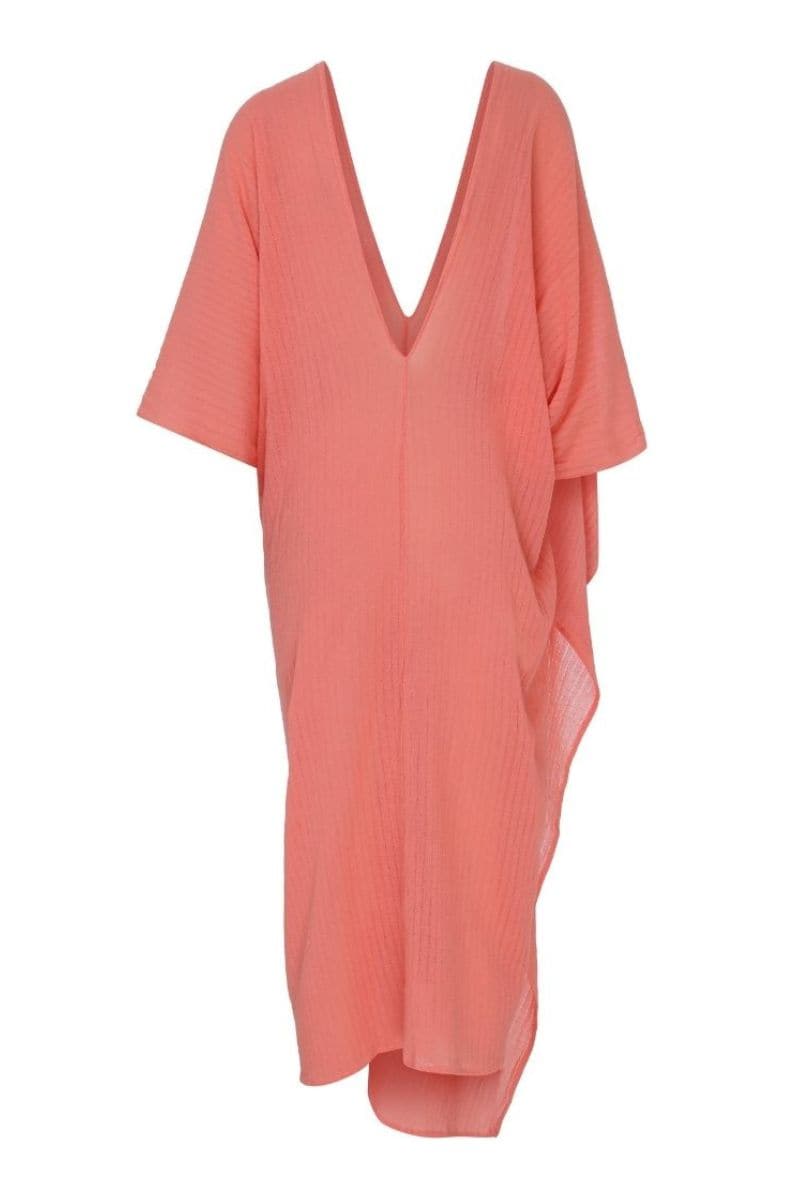 BERRY RELAXED V-NECK KAFTAN - CULT MIA