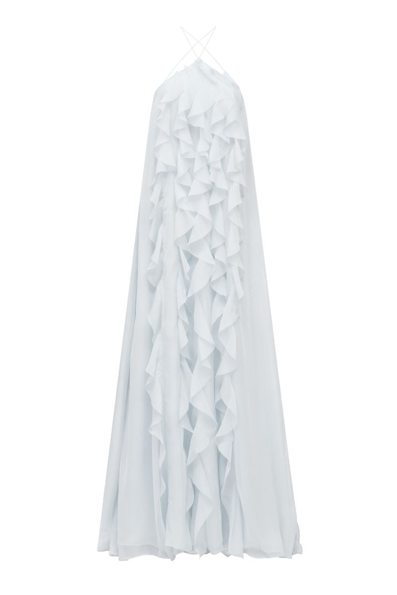AQUA DRESS IN WHITE - CULT MIA