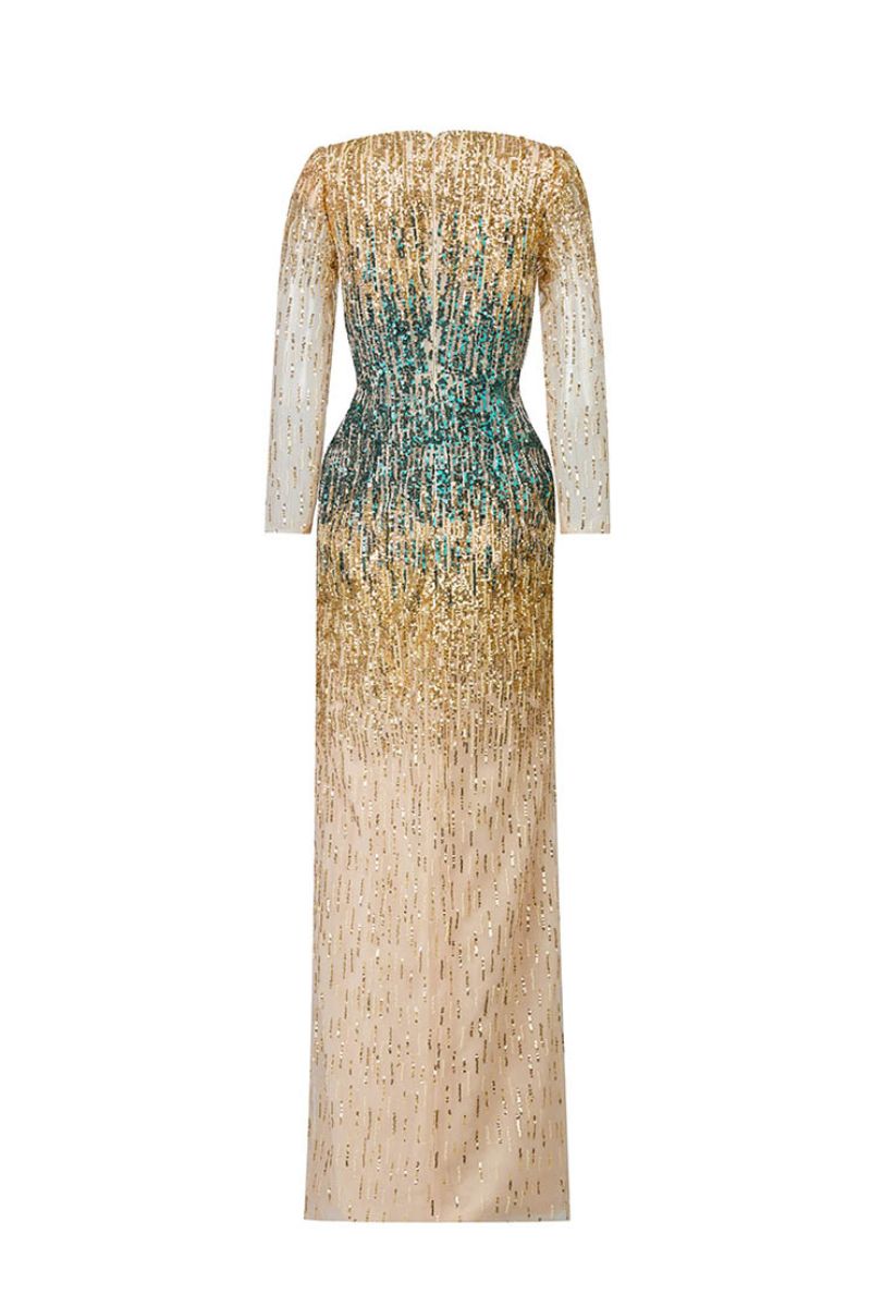 OMBRE CRYSTAL 3D FLOWER DRESS | CULT MIA | HACCHIC COUTURE OMBRE CRYSTAL 3D FLOWER DRESS | CULT MIA | HACCHIC COUTURE