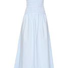Ice blue Provence Maxi Dress by Summer Away, flowing sleeveless dress with a relaxed fit and elegant design.